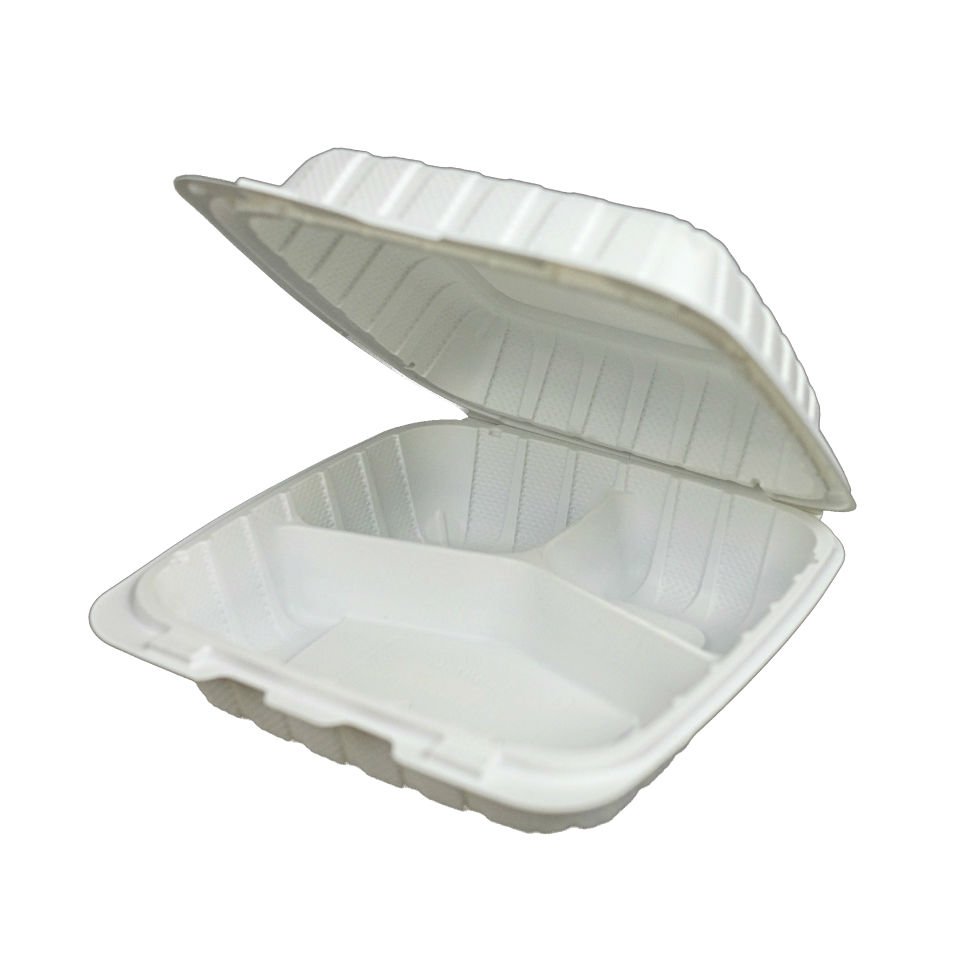 9×9 3-Compartment Hinge Container