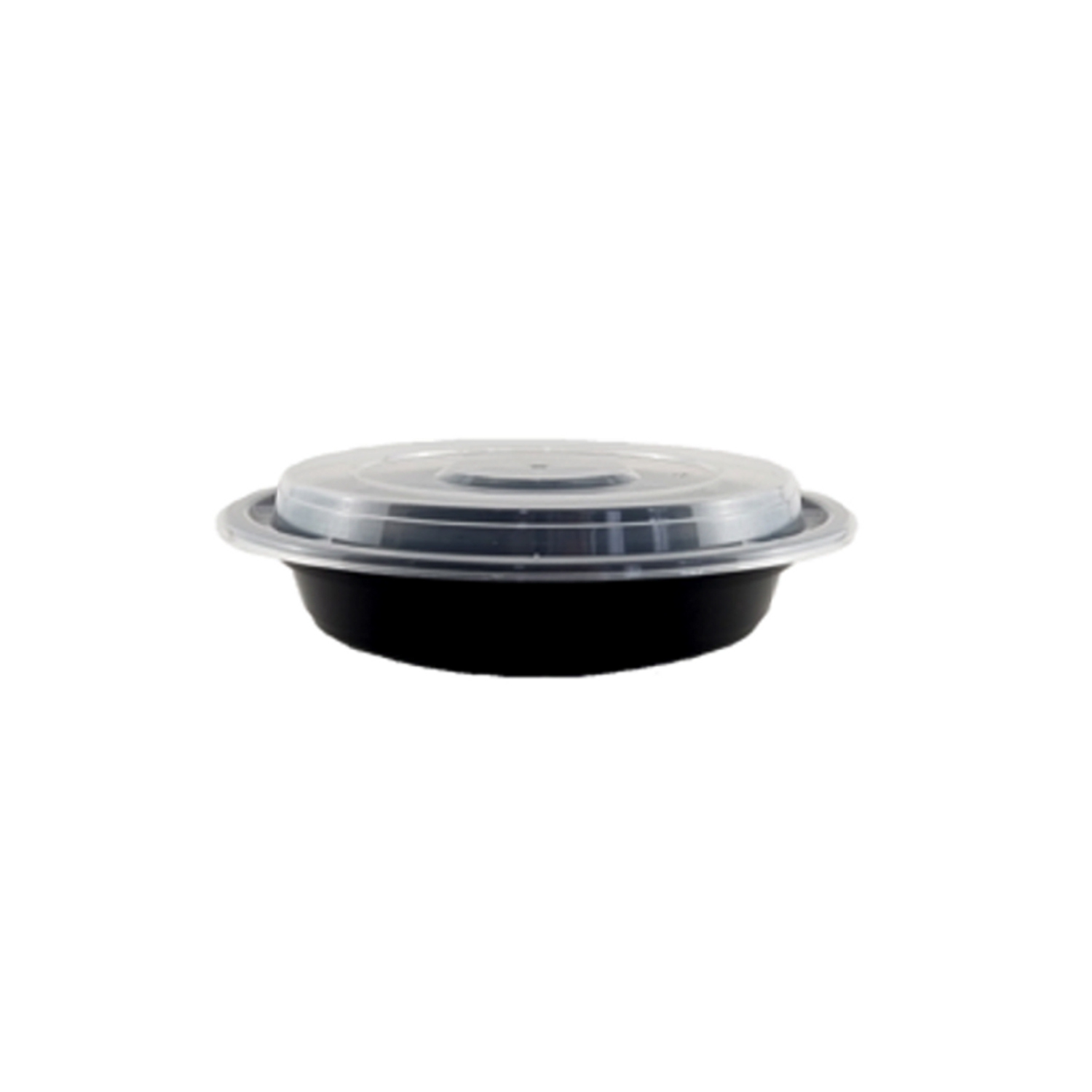 24oz PP Round Black 38oz PP Diamond Container 150 set