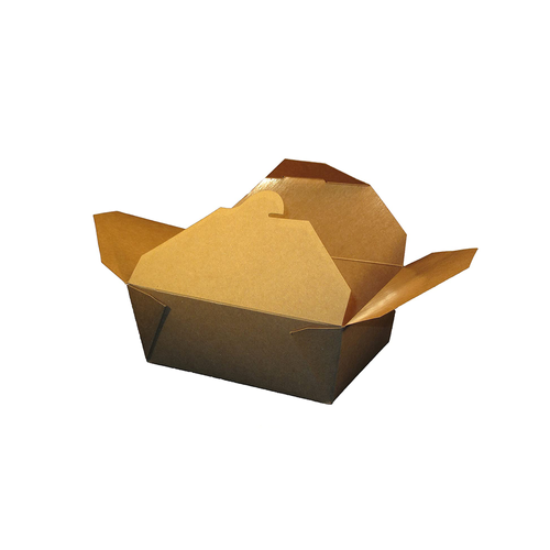 Square Kraft Paper Noodle Take Out Container